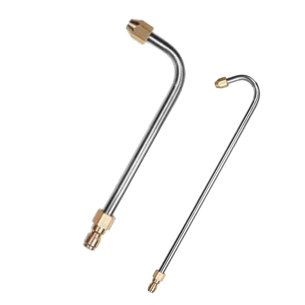 2 x Pressure Washer Lance Spray Wand 1/4'' Quick Release U Shape & 90 Degree