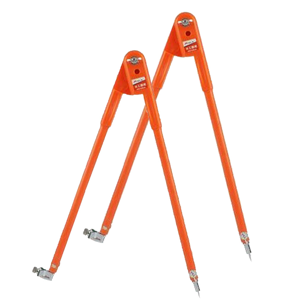 2pcs/set Carpenter Precision Pencil Compasses, Large Diameter with Pencil L