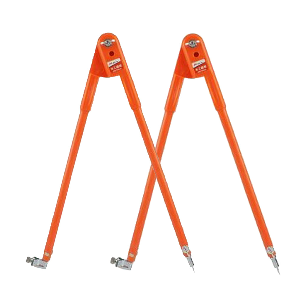 2pcs/set Carpenter Precision Pencil Compasses, Large Diameter with Pencil L