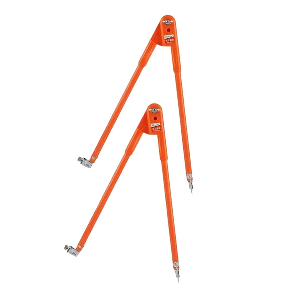 2pcs/set Carpenter Precision Pencil Compasses, Large Diameter with Pencil S