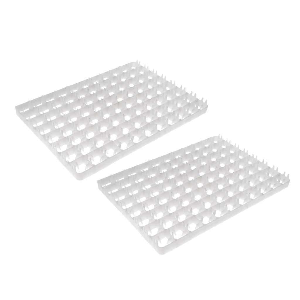 2Pcs 88-Chicken Eggs Tray For Duck Quail Bird Poultry Egg Incubator Machine