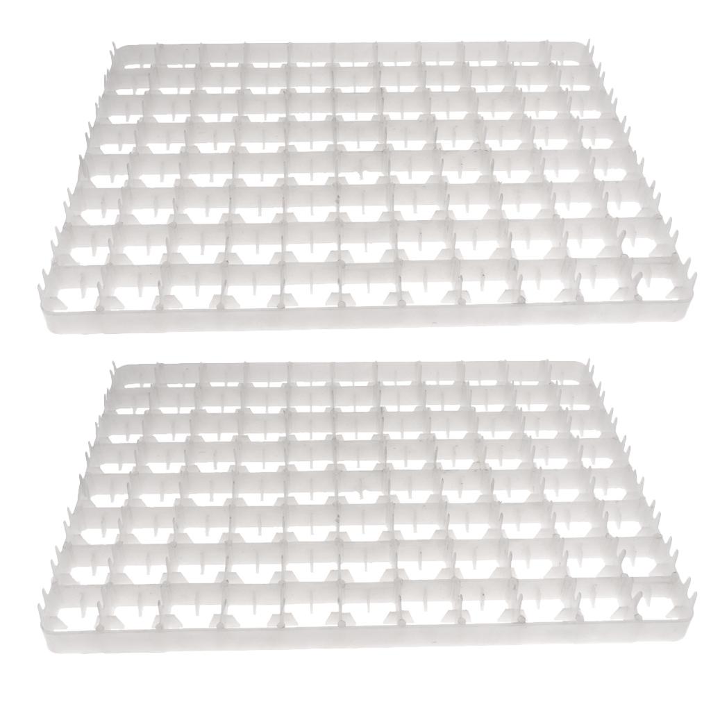 2Pcs 88-Chicken Eggs Tray For Duck Quail Bird Poultry Egg Incubator Machine