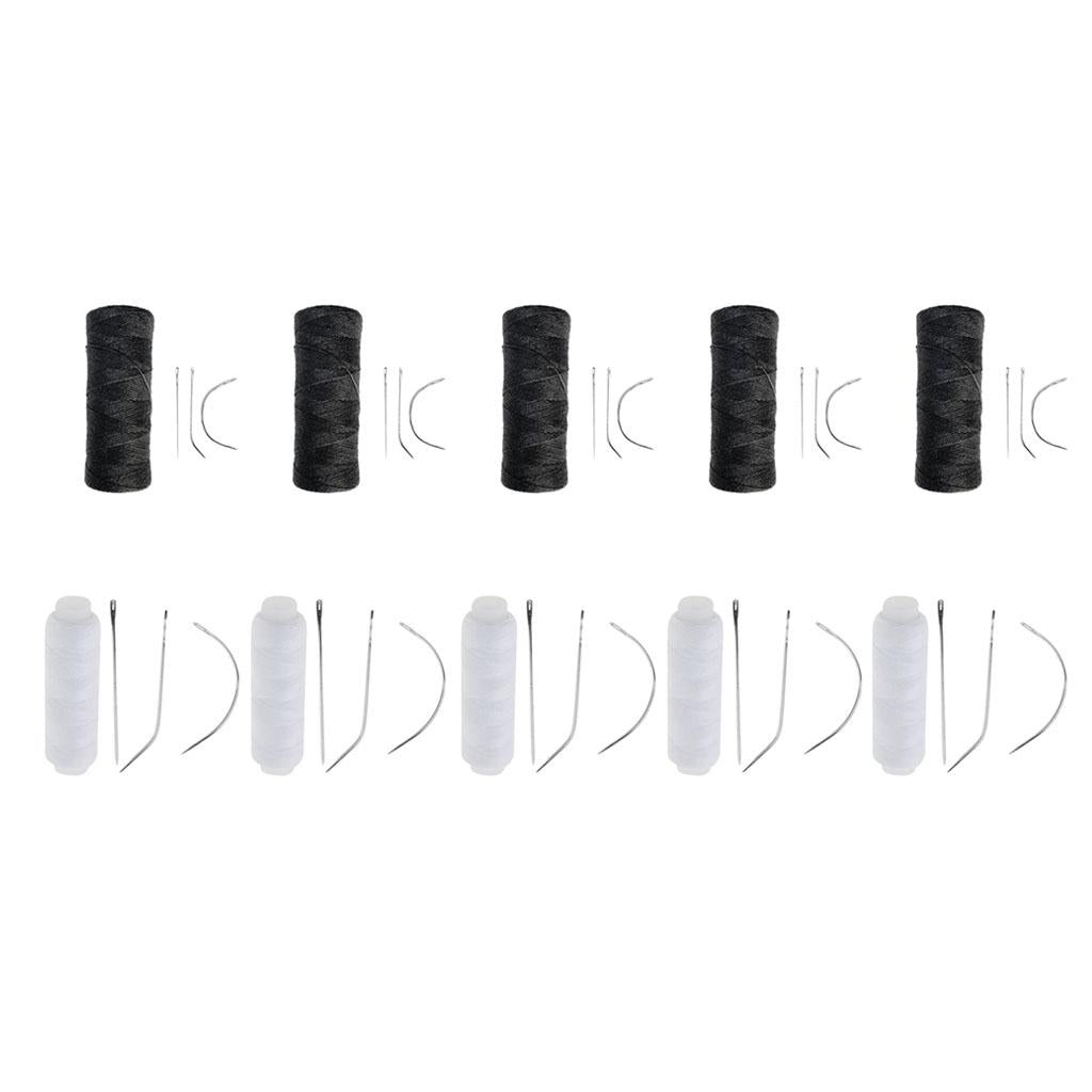 10 Pcs Cotton Hair Track Weft Weaving Sew Decor Thread for Hair Extensions