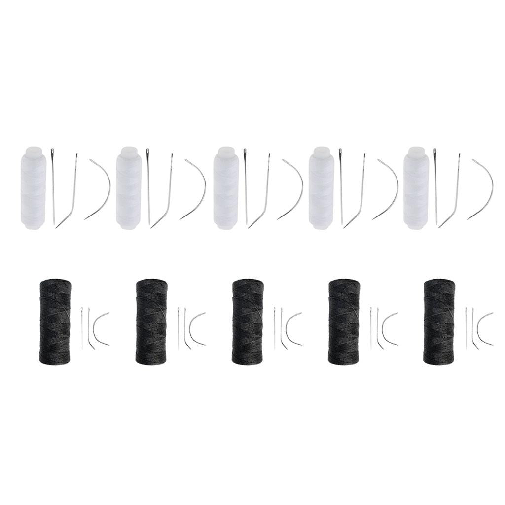 10 Pcs Cotton Hair Track Weft Weaving Sew Decor Thread for Hair Extensions