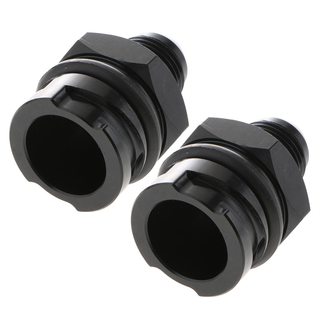 2x Billet Black Valve Cover Oil Cap Breather AN10 for LS1/LS6/LS2/LS3/LS7