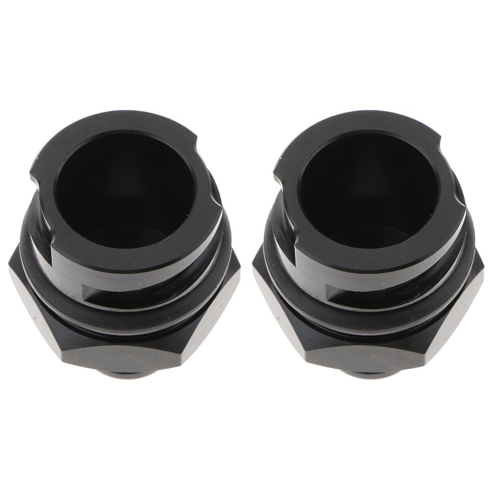 2x Billet Black Valve Cover Oil Cap Breather AN10 for LS1/LS6/LS2/LS3/LS7