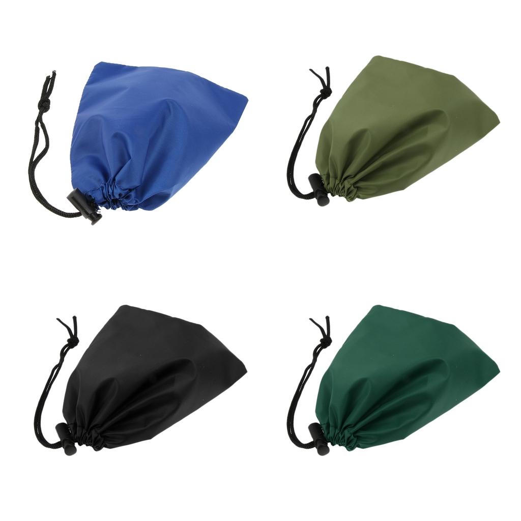 4pcs Waterproof Camping Storage Bag Drawstring Sack Pouch Travel Organizer
