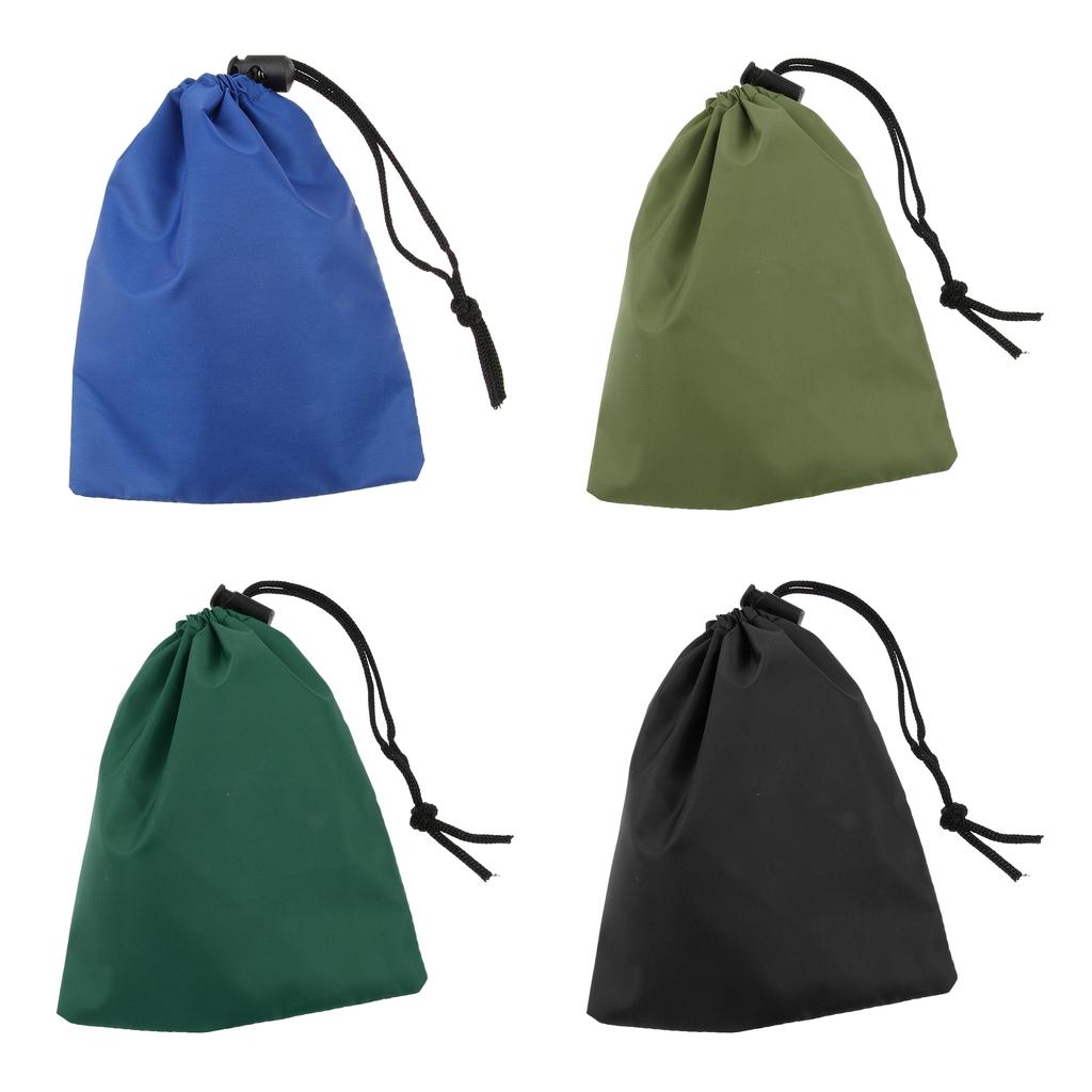 4pcs Waterproof Camping Storage Bag Drawstring Sack Pouch Travel Organizer