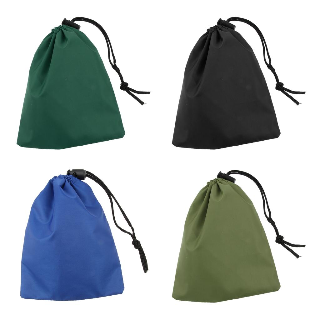 4pcs Waterproof Camping Storage Bag Drawstring Sack Pouch Travel Organizer