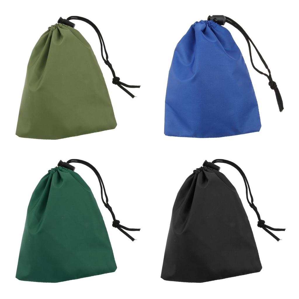 4pcs Waterproof Camping Storage Bag Drawstring Sack Pouch Travel Organizer