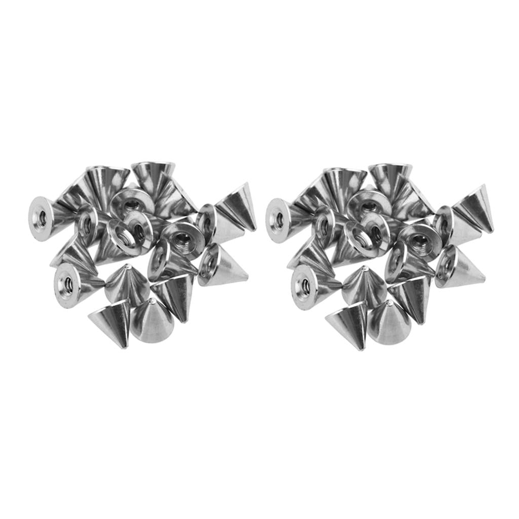 40 Piece Stainless Steel Body Piercing Jewelry fit 14g Barbell 4mm 5mm Cone