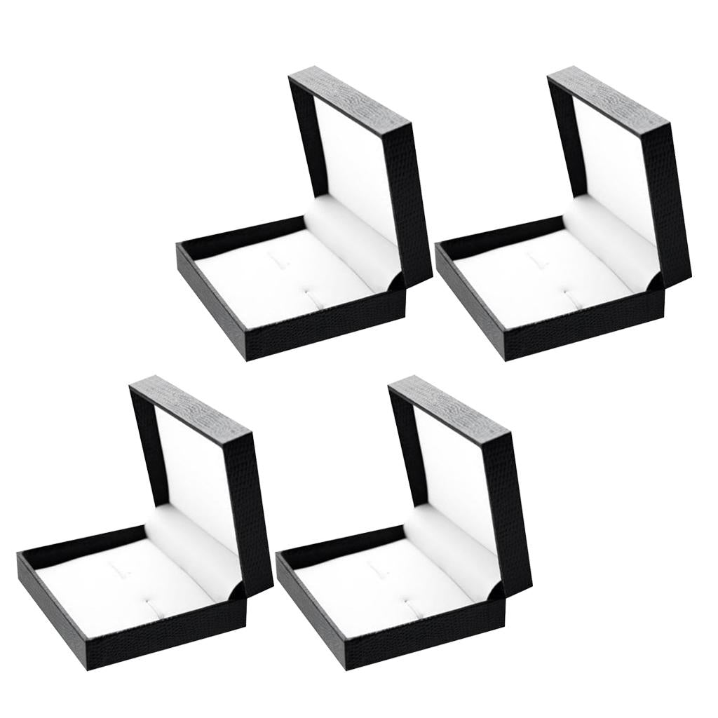 4 Pieces Luxury Cufflink Storage Wedding Cufflinks Boxes 7x8x3cm Cufflinks