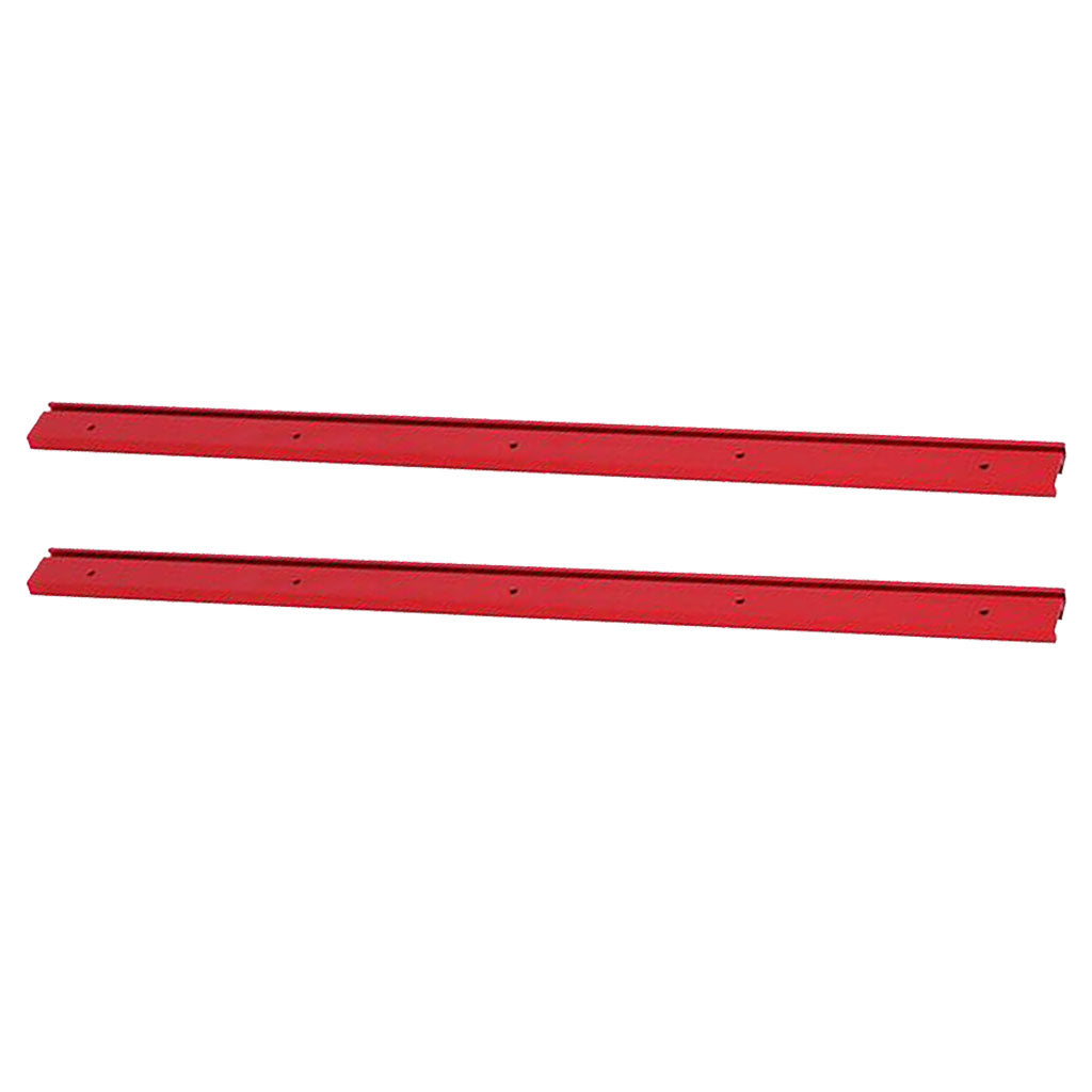 2x 600mm T-track Woodworking 45x12.8mm T-slot Miter Track Red Aluminum Alloy