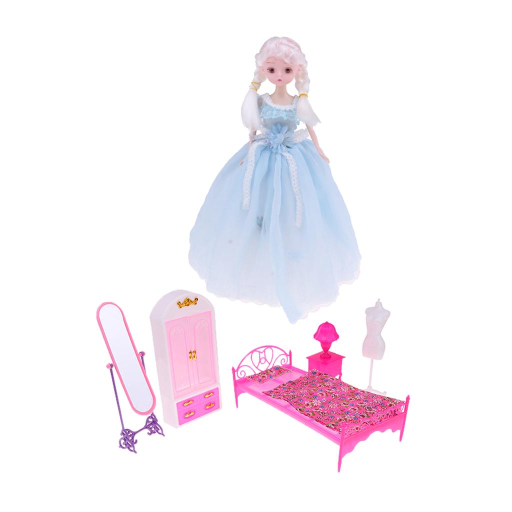12inch Fashion Girl Doll With Mini Bedroom Furniture Set for Custom