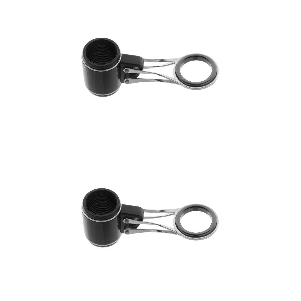 2pcs Folding Stainless Steel Fishing Rod Guides Rod Repair Kit DIY