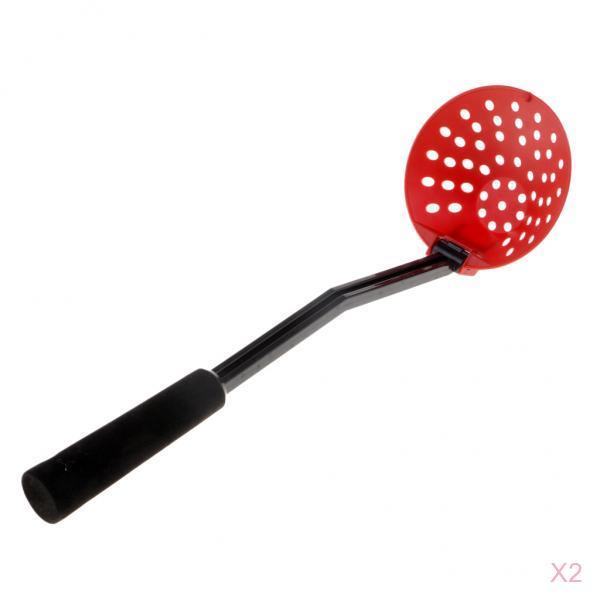 2pcs Foldable Plastic Ice Fishing Scooper Slush Skimmer Red