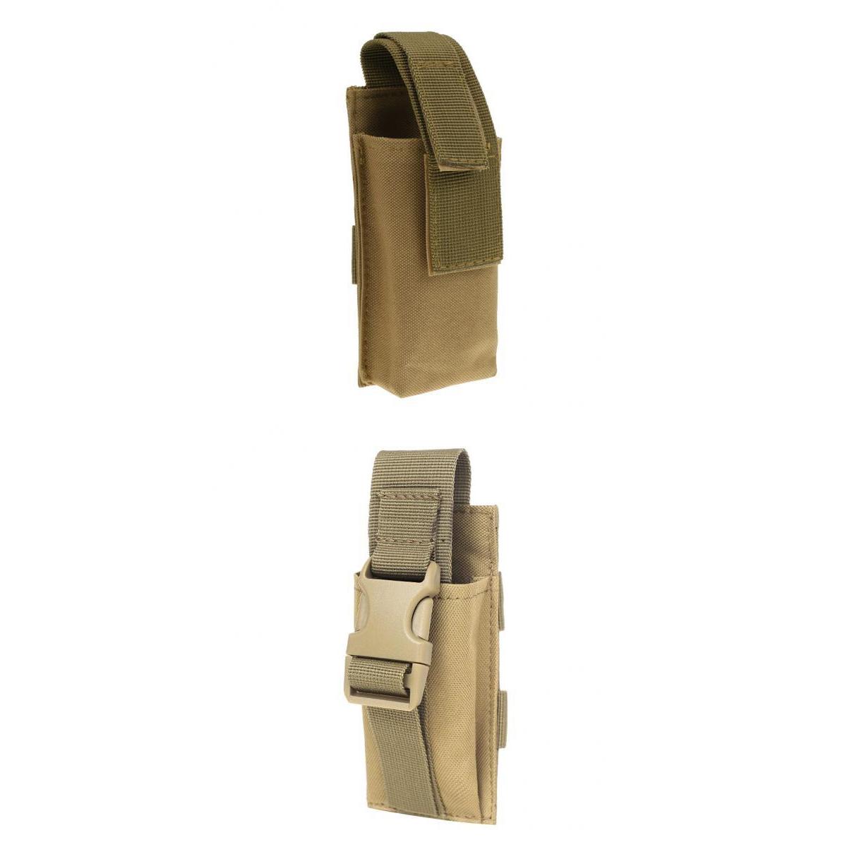 2pcs Tactical Flashlight Torch Belt Holster Holder Pouch Shears Pouch