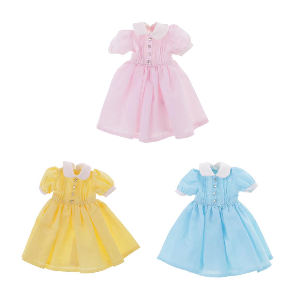 3Pcs Lovely Dress Clothes Clothing Outfit for Blythe Dolls Accessories