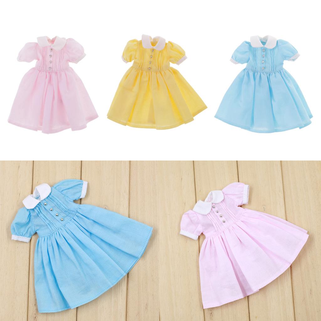 3Pcs Lovely Dress Clothes Clothing Outfit for Blythe Dolls Accessories