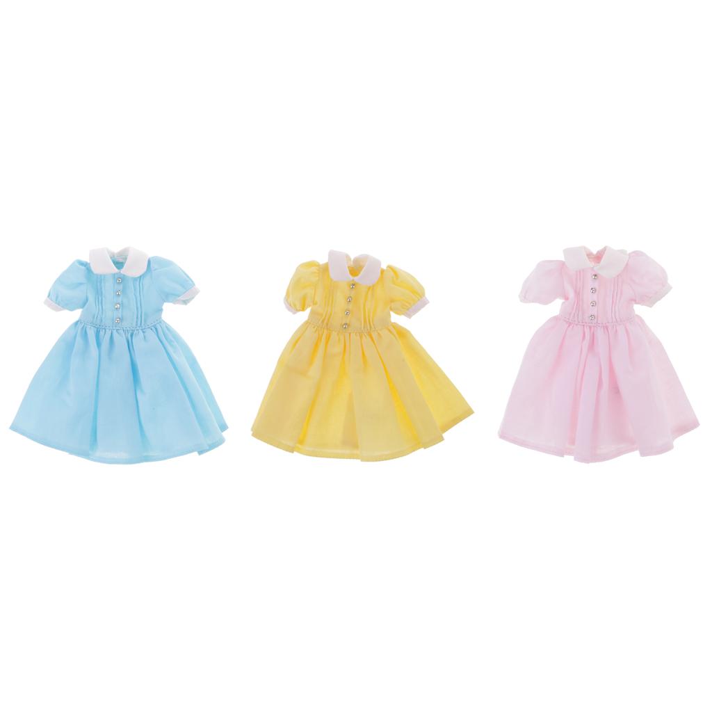 3Pcs Lovely Dress Clothes Clothing Outfit for Blythe Dolls Accessories