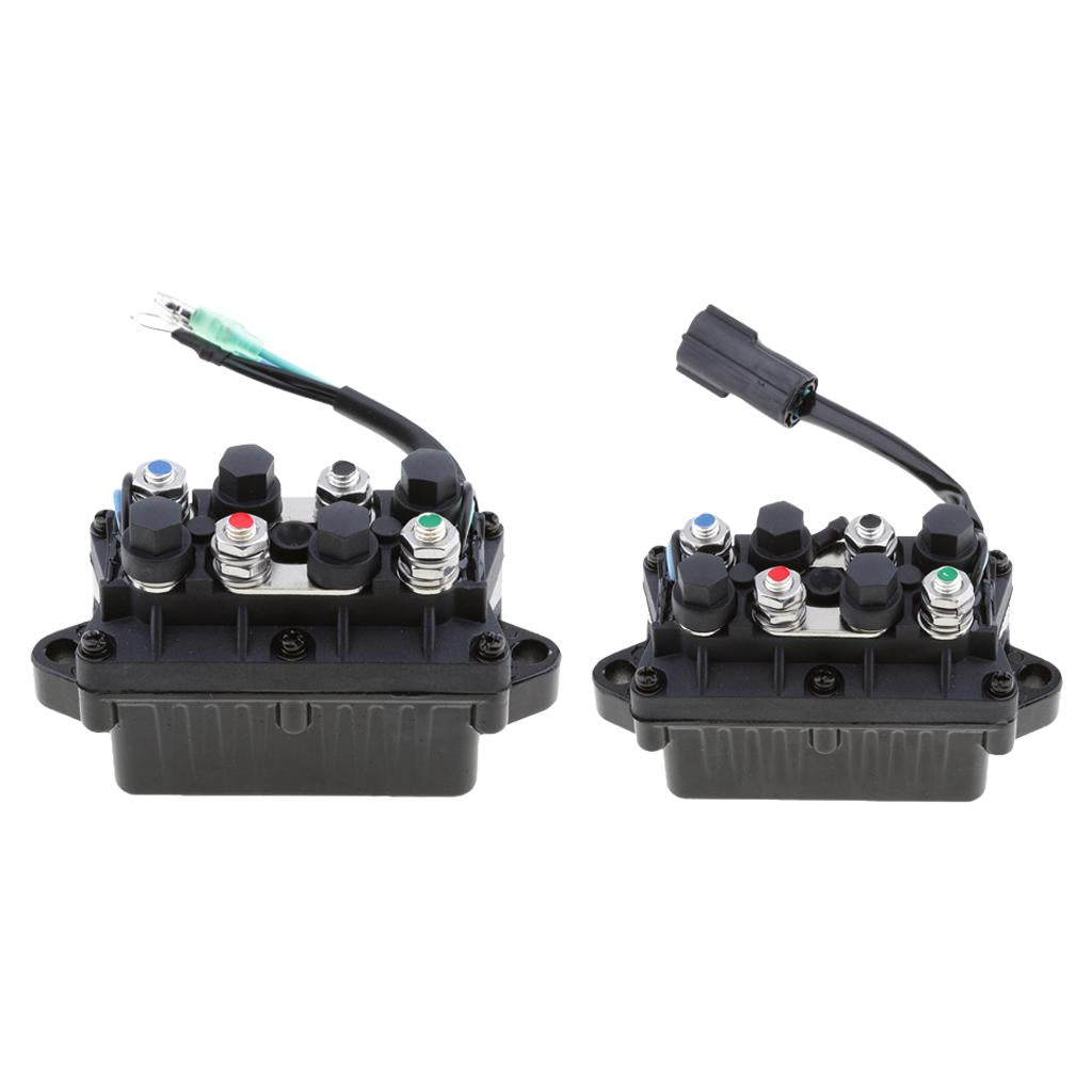 2Piece Power Trim & Relay In Box 2 Pin For Yamaha 4 Stroke 40-225HP Outboard