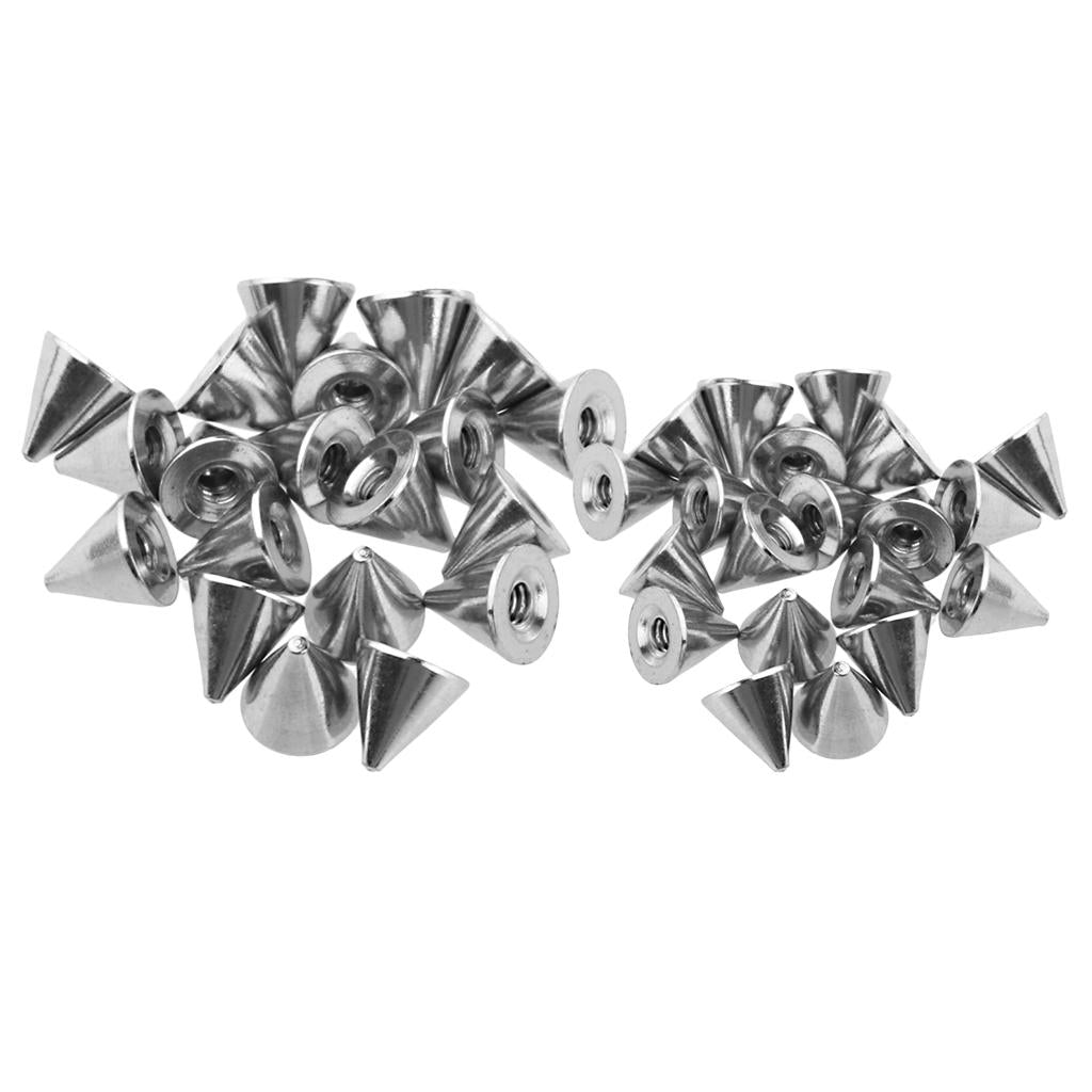 40 Piece Replacement Spikes Cone Body Jewelry Piercing Barbell Parts 14G
