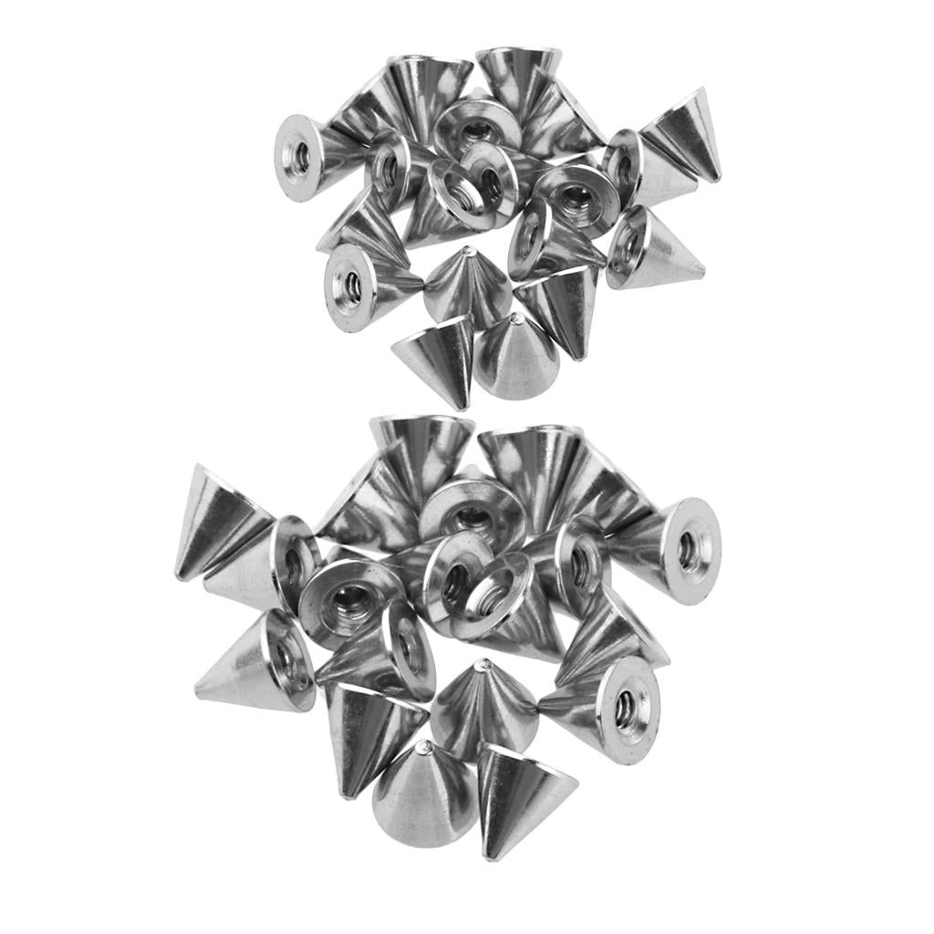 40 Piece Replacement Spikes Cone Body Jewelry Piercing Barbell Parts 14G