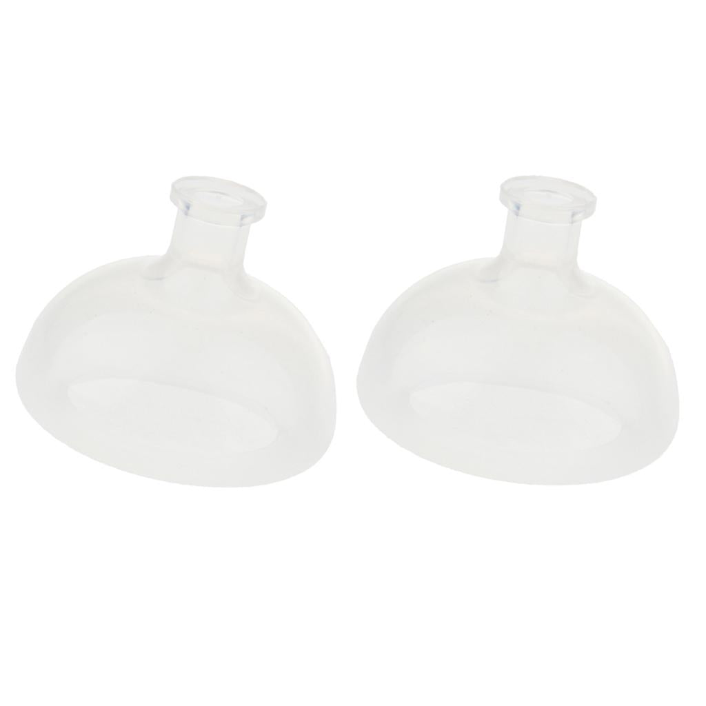 2x Food Grade Silicone Gel Pressure Drum Massage Sputum Cup Elderly Patients