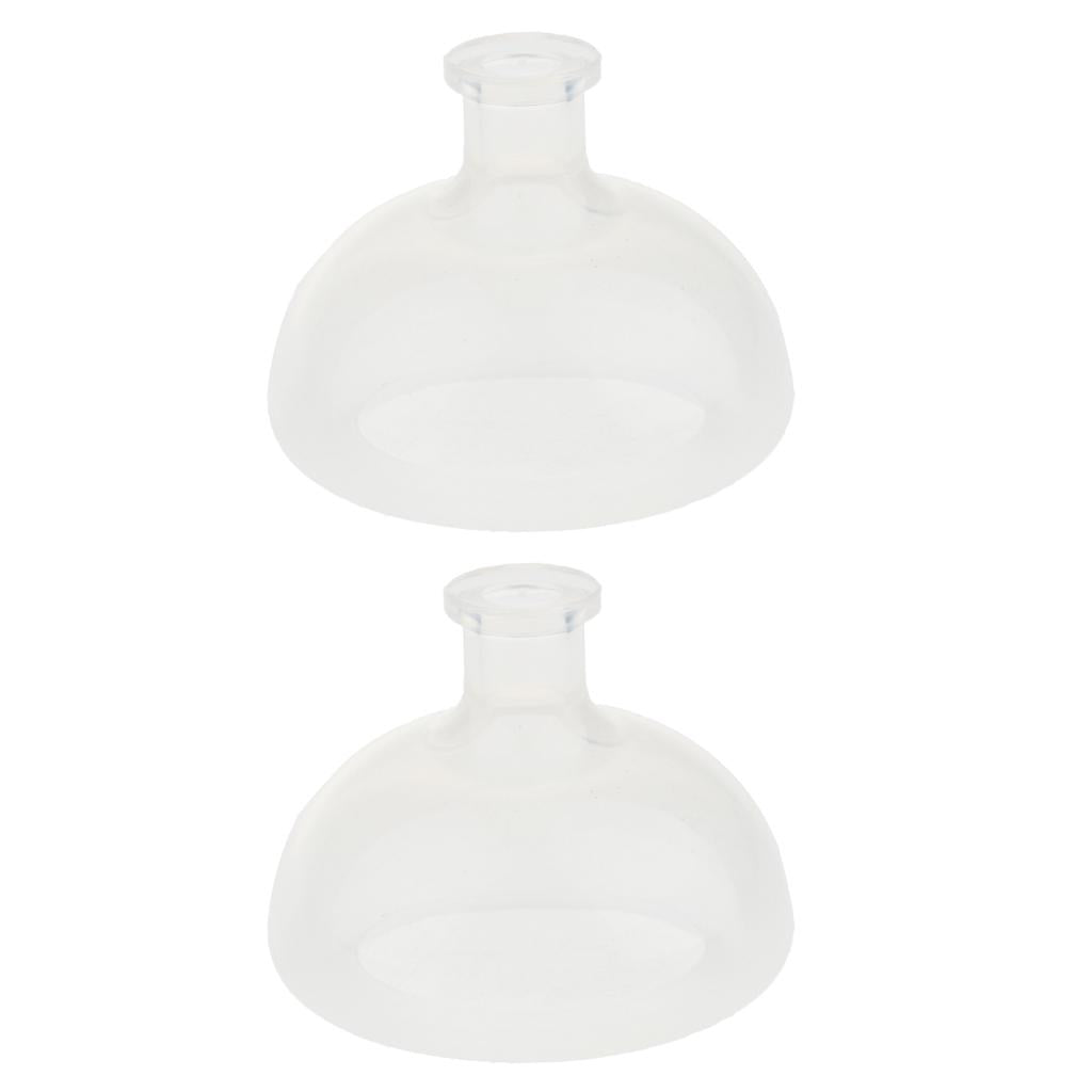 2x Food Grade Silicone Gel Pressure Drum Massage Sputum Cup Elderly Patients