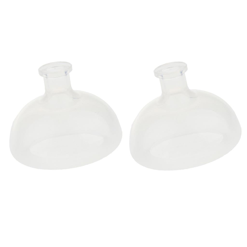 2x Food Grade Silicone Gel Pressure Drum Massage Sputum Cup Elderly Patients