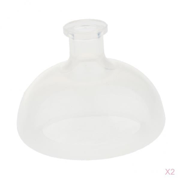 2x Food Grade Silicone Gel Pressure Drum Massage Sputum Cup Elderly Patients