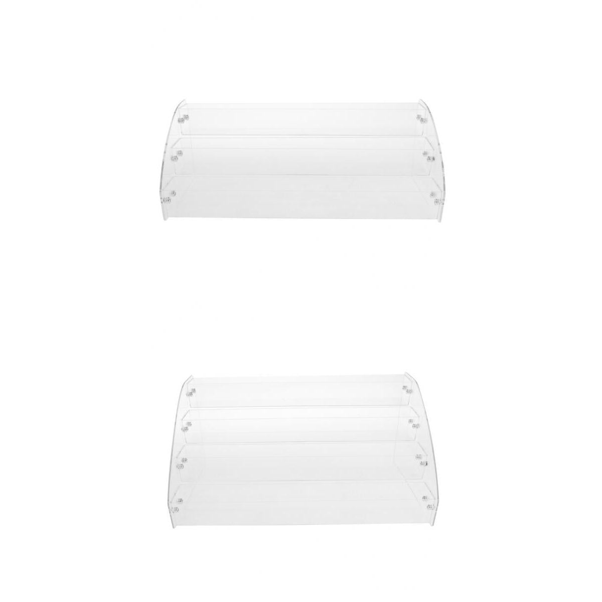 2 Sets Acrylic Sunglasses Display Stands Nail Polish Racks 3Layers 4Layers