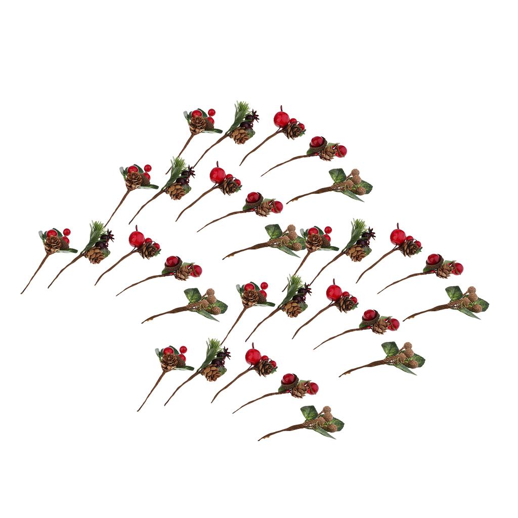 30 Pieces Shabby Chic Artificial Dried Flowers For Wedding Card Decoration