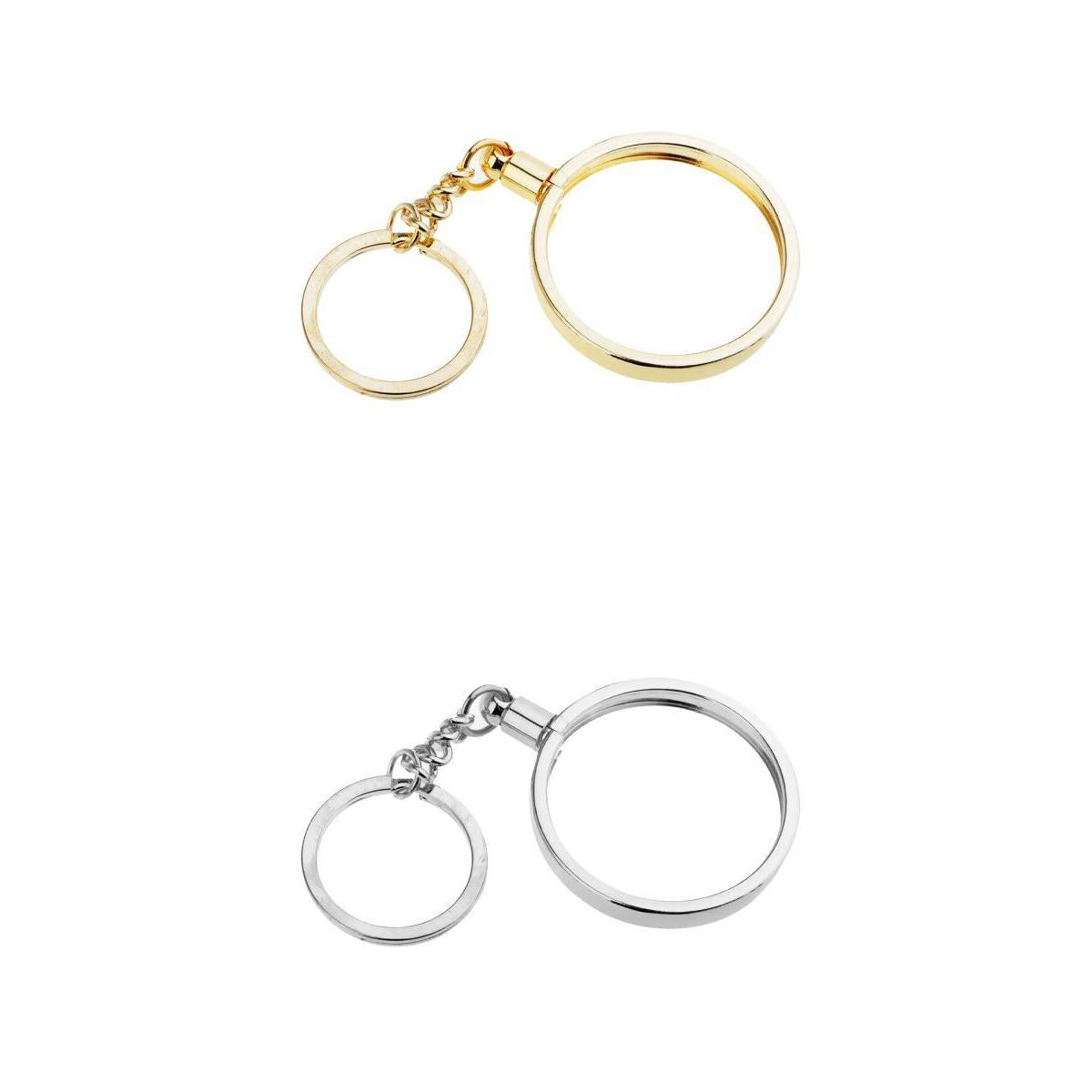 2pcs Coin keyring Pendant Keychain Commemorative Coin Key ring Creative 40mm