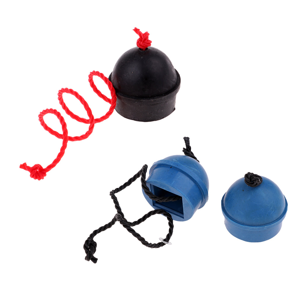 3x Rubber Pool Table Billiard Cue Chalk Holder with String Table Accessories