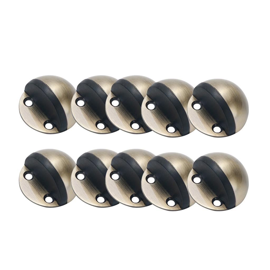 10xFree of Punching Door Buffers Doorstops Door Stopper Bronze