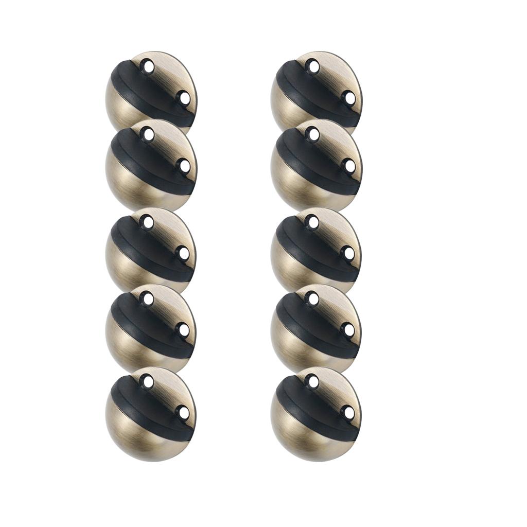 10xFree of Punching Door Buffers Doorstops Door Stopper Bronze