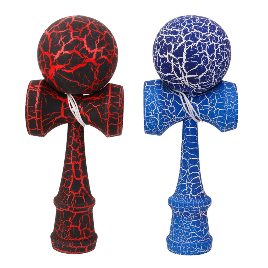 2 Pieces Wooden Crack Paint Kendama Toys