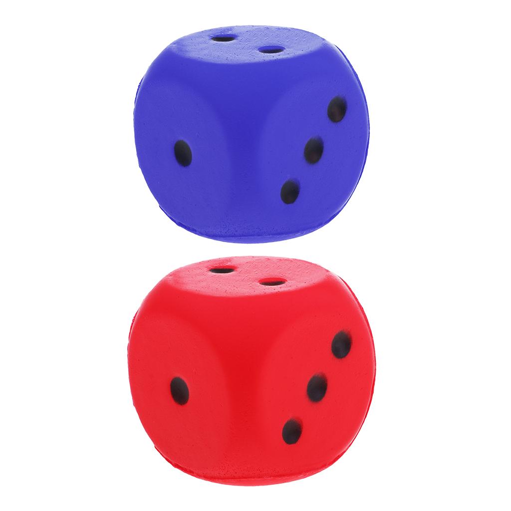 2pcs Sponge Dice Foam Dot Dice Playing Dice for Teaching Education Toy