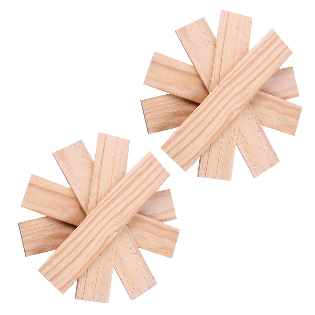 10pcs 250mm Wooden Strips Wood Sticks for Sand Table Building 250 x 50 x 5mm