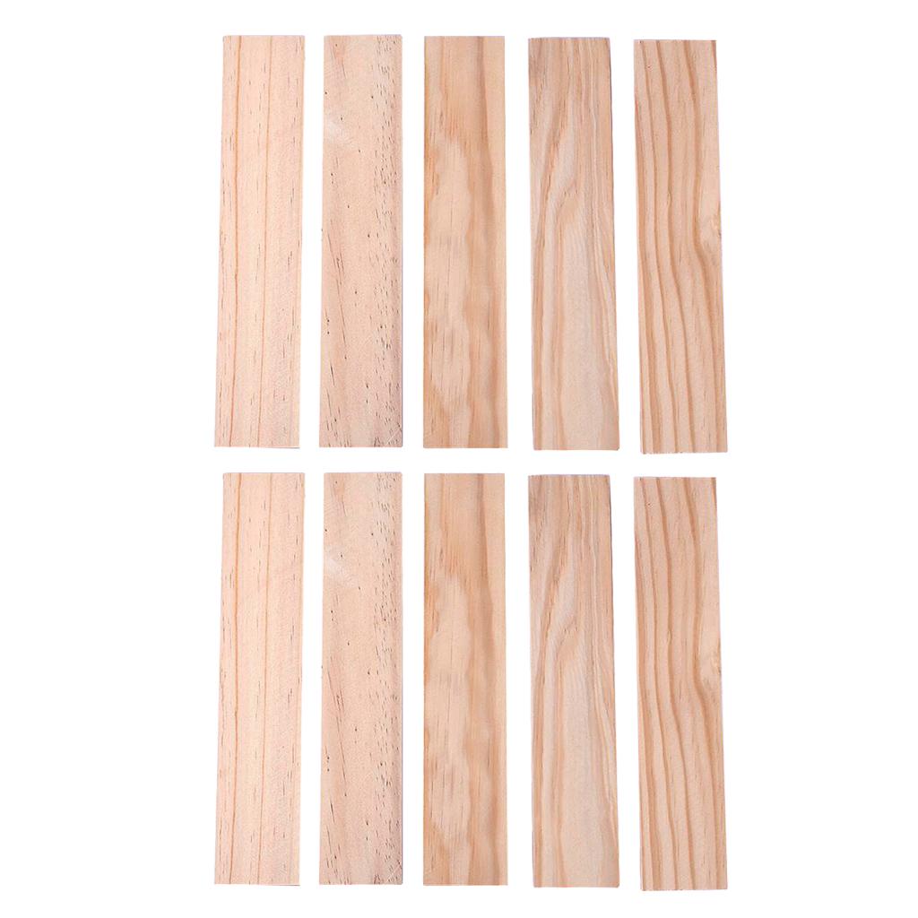 10pcs 250mm Wooden Strips Wood Sticks for Sand Table Building 250 x 50 x 5mm