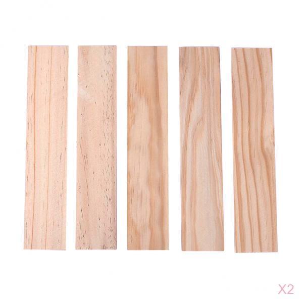 10pcs 250mm Wooden Strips Wood Sticks for Sand Table Building 250 x 50 x 5mm