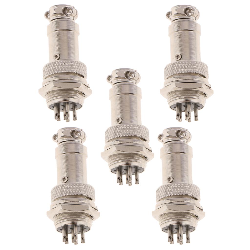 5pair GX16 Air Plug Aviation Plug And Socket Connectors GX16-6 Pin