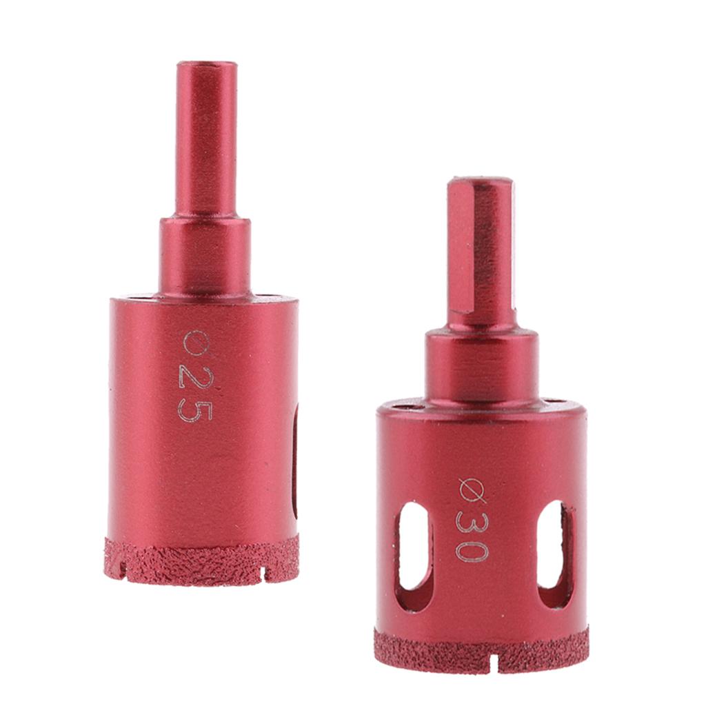 1x Diamond tool drill bit set glass ceramic marble tile 25mm+30mm