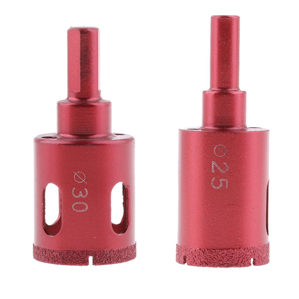 1x Diamond tool drill bit set glass ceramic marble tile 25mm+30mm