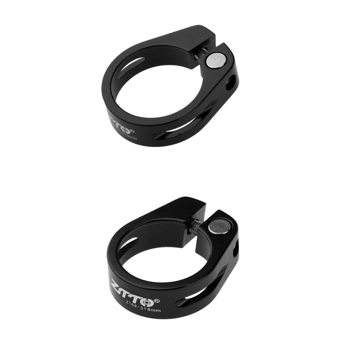 2Pc Bike Seat Post Clamp Ultralight Quick Release Lock Bicycle Seatpost Clip