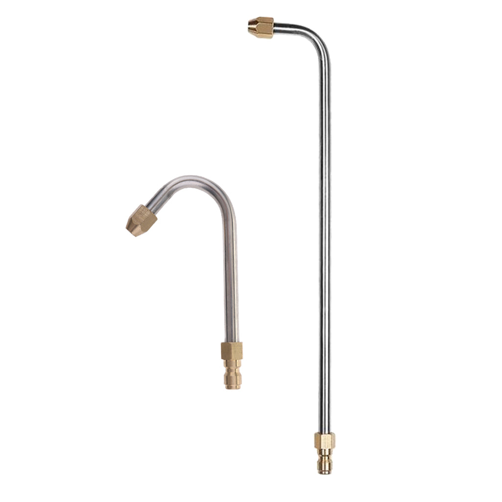 2pcs Water Washer Lance Spray Wand 1/4'' Quick Release 90 Degree & U Shape