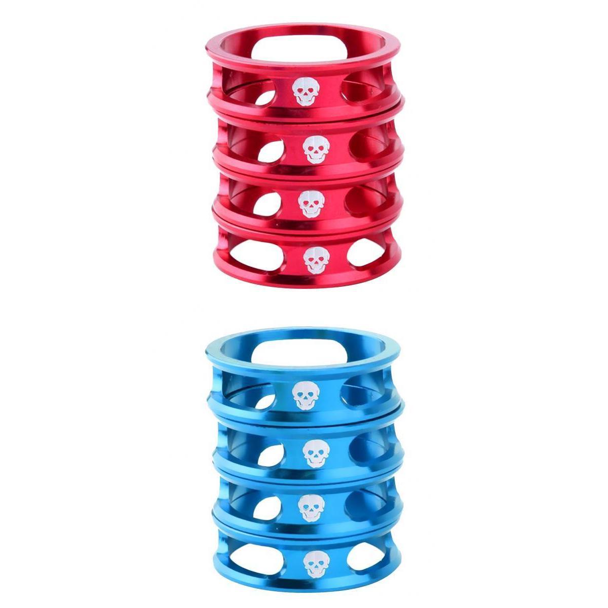 8 Pieces Fixed Bike Bicycle Headset Spacer 28.6mm Front Fork Stem Washer