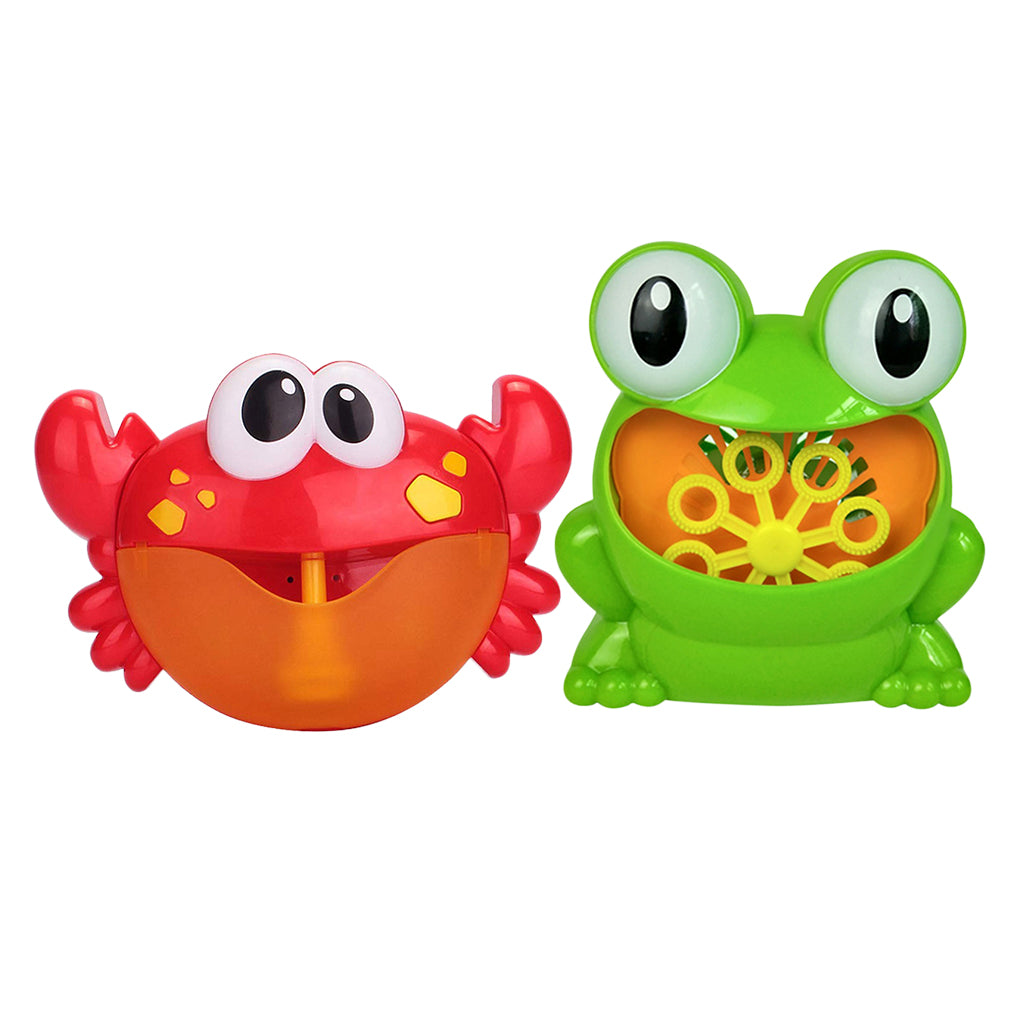 2X Crab Bubble Maker Machine Musical Bubble Automated Bath Baby Toy