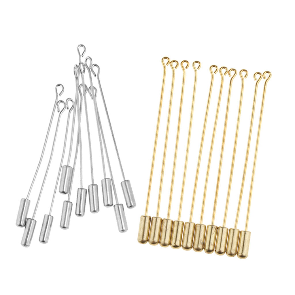 20Piece Long Needle Plug Lapel Stick Hat Scarf Brooch Boutonniere Pins Craft